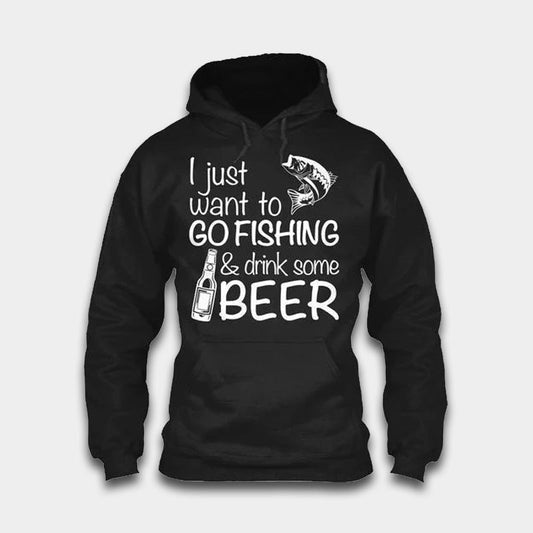 Go Fishing Drink Beer Hoodie For Anglers Outdoor Adventures Travel And Everyday Comfort