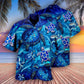 Turtle Flow Ocean Hawaiian Shirt For Summer Events And Casual Outdoor Wear