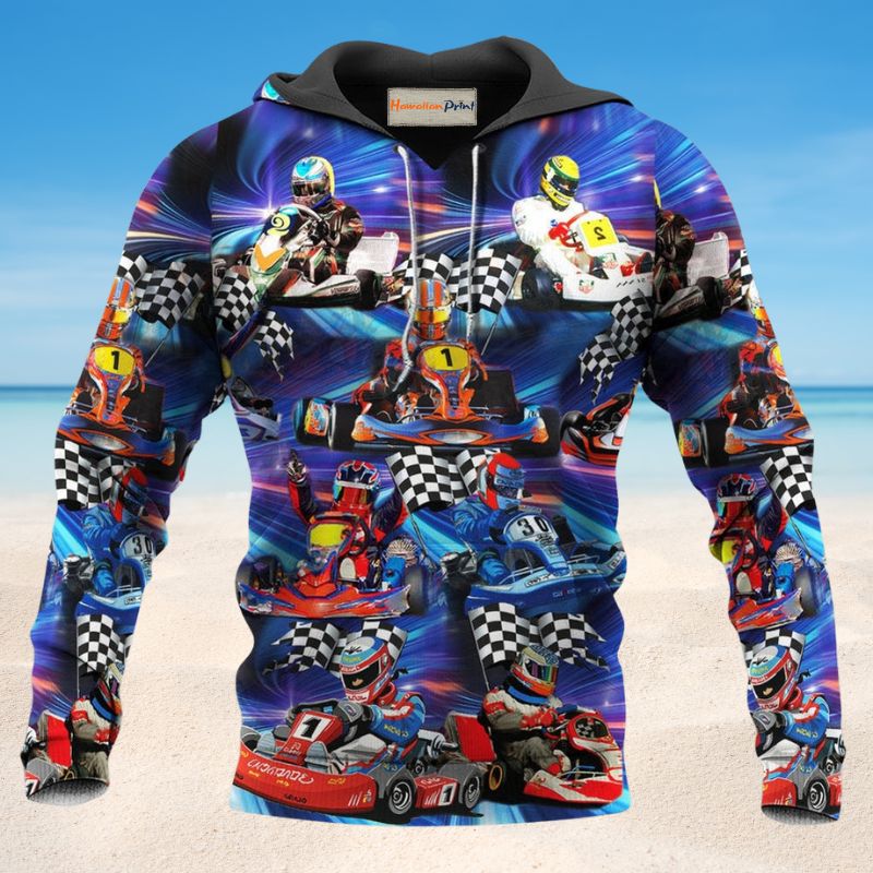 Purple Go Kart Home Hoodie For Casual Outfits Outdoor Trips And Comfortable Layering