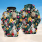 Goat Aloha Flower Hoodie For Farm Lovers Outdoor Trips And Comfortable Casual Style