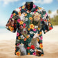 Goat Happy Aloha Flowers Hawaiian Shirt For Resort Trips Coastal Adventures And Everyday Summer Wear