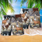 Mountain Goat Classic Nature Beach Shorts Graphic Detail For Resort Trips And Casual Outings
