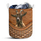 Goat Rattan Texture Laundry Basket For Bathroom Bedroom Storage
