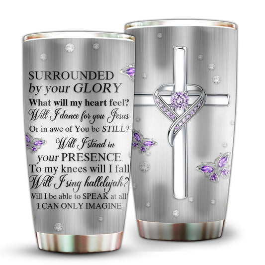 God Butterfly Jewelry Faith Luxury 20 Oz Tumbler For Coffee Travel And Daily Drinks