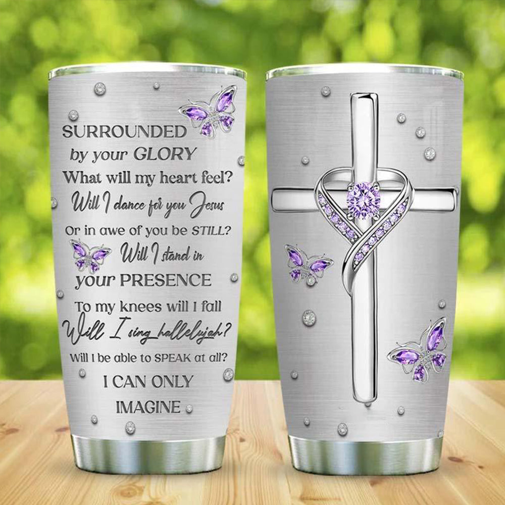 God Butterfly Jewelry Faith Luxury 20 Oz Tumbler For Coffee Travel And Daily Drinks