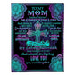 God I Love You With All My Heart Mother Flannel Blanket For Cozy Bedroom Sofa Decor