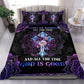 God Is Good All The Time Christian Purple Bedding Cover For Faith Bedroom Decor
