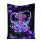 God Love God Christian Rose Flannel Blanket For Cozy Bedroom Sofa Decor