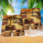 Not All Treasure Is Gold Quote Beach Shorts Artwork Detail For Comfortable Everyday Summer Wear