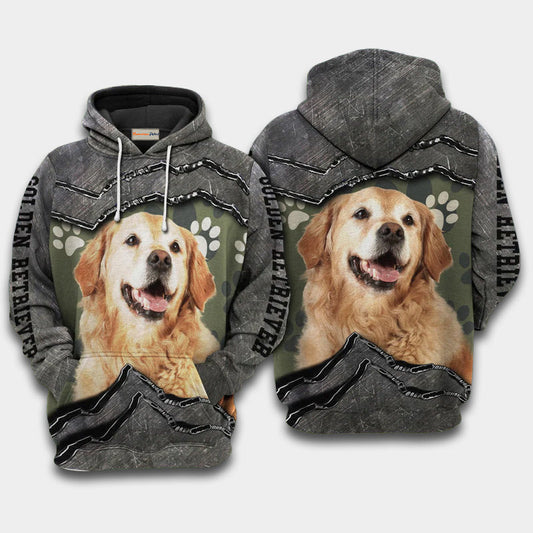 Golden Retriever Friend Hoodie For Relaxed Streetwear Weekend Travel And Everyday Style