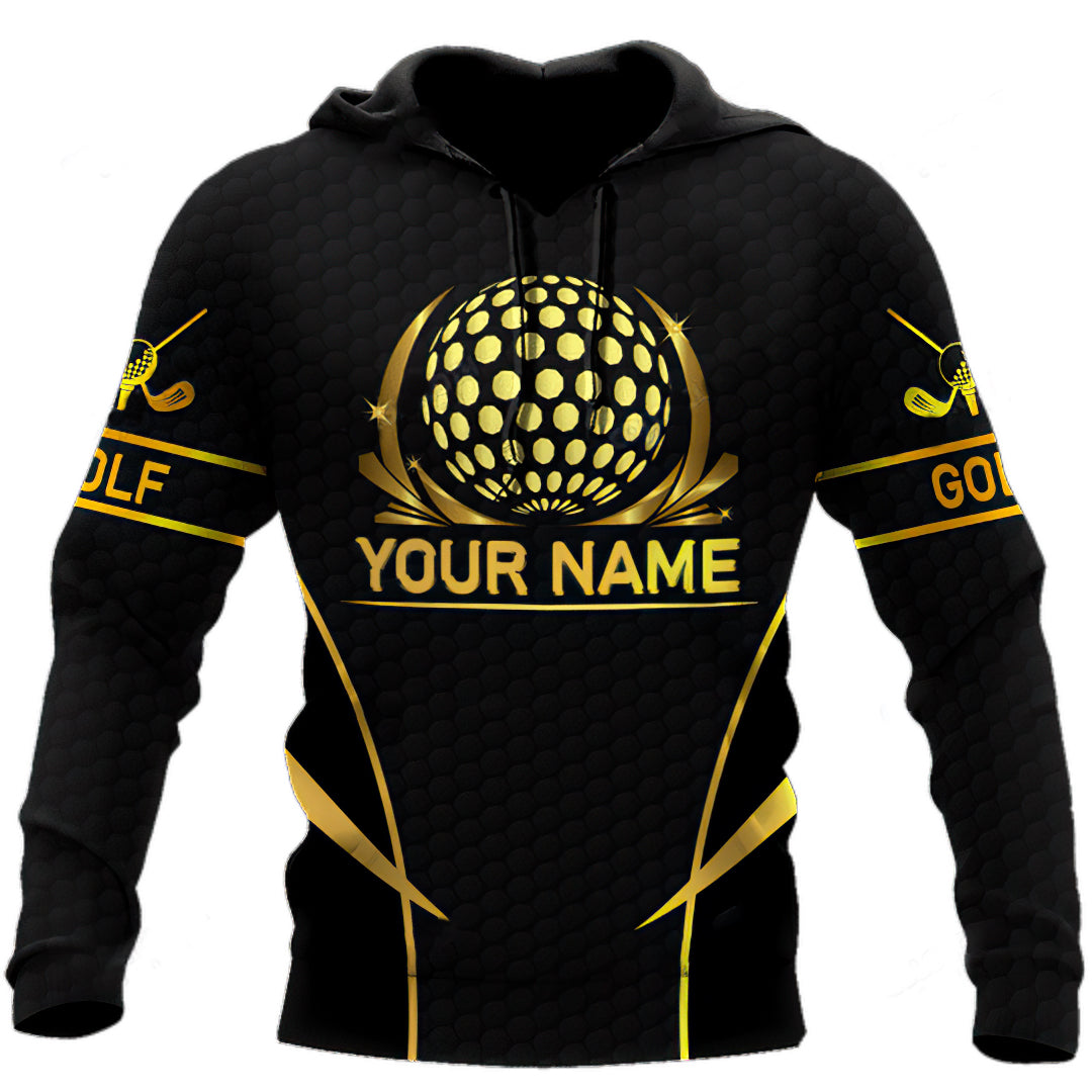 Golden Golf Personalized Hoodie For Recreation Events Travel Days And Comfortable Casual Wear
