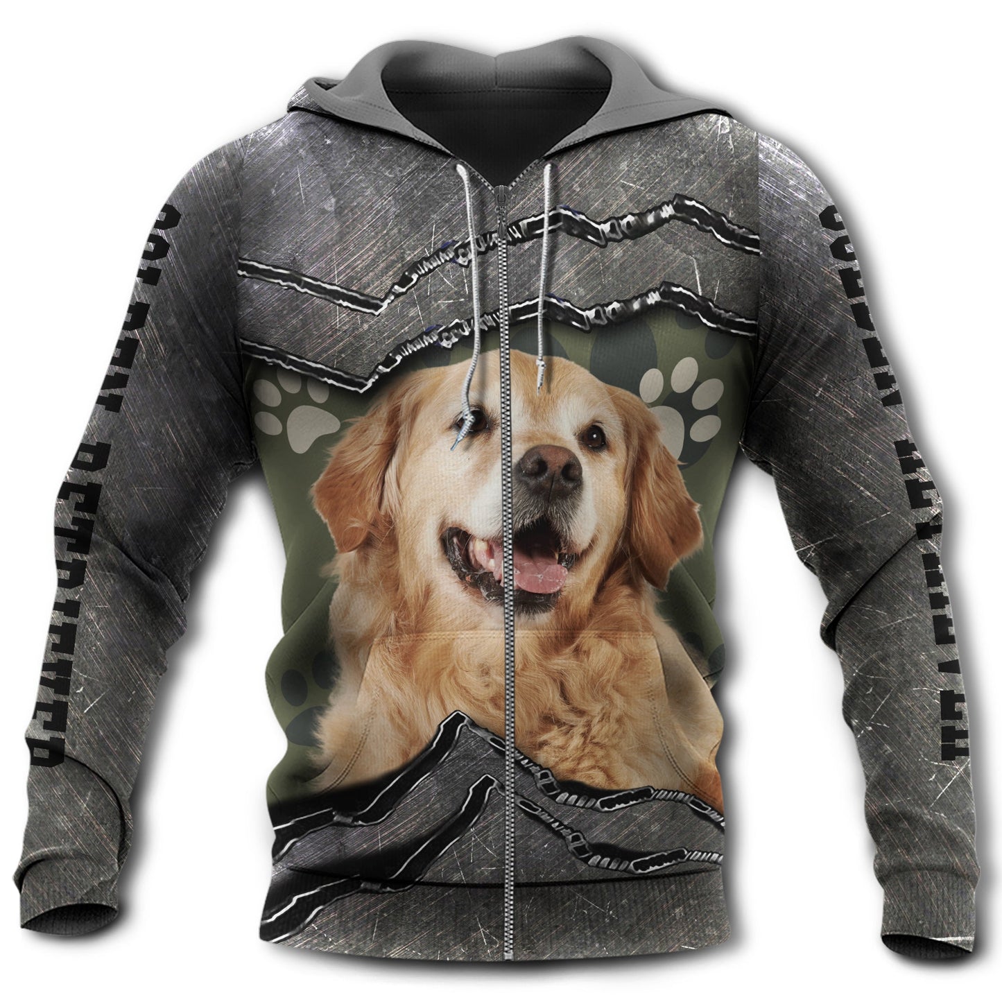 Golden Retriever Friend Paw Hoodie For Comfortable Daily Outfits Holidays And Casual Wear