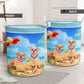 Golden Retriever Beach Summer Laundry Basket For Room Home Organizer