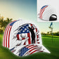Golf America White Classic Cap For Festivals Vacations Outdoor Fun And Daily Comfort