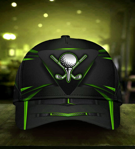 Golf Green Light Carbon Classic Cap For Casual Adventures Parties And Seasonal Styling