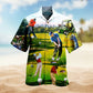Golf Adventure Graphic Hawaiian Shirt For Coastal Travel, Casual Events, And Comfortable Summer Wear