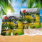 Golf Beach Shorts Pattern View For Weekend Trips And Outdoor Activities