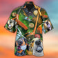 Vintage Funny Dog Golf Hawaiian Shirt For Summer Events And Casual Outdoor Wear