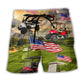 Golf USA Independence Day Club Beach Shorts Pattern View For Resort Days And Outdoor Activities