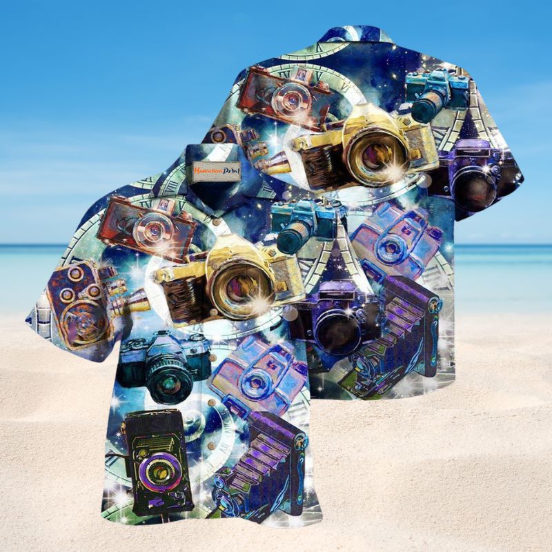 Good Cameras Keep Great Memories Hawaiian Shirt For Summer Vacation Beach Travel And Relaxed Casual Wear