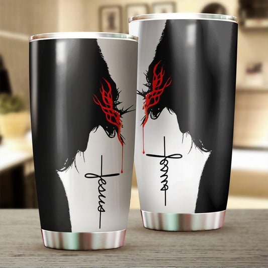 Jesus 20 Oz Tumbler For Coffee Travel And Daily Drinks