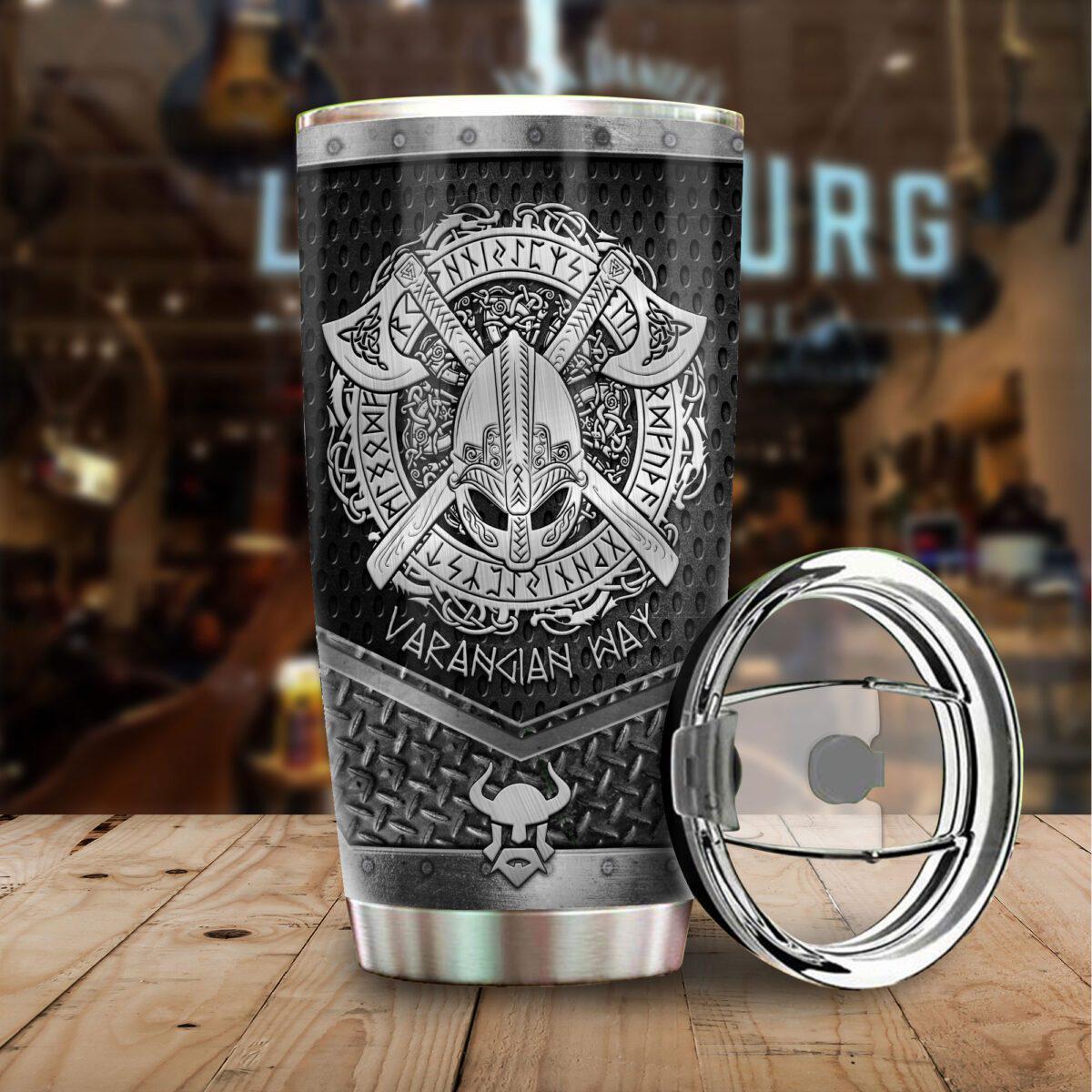 Viking Warrior Better 20 Oz Tumbler For Coffee Travel And Daily Drinks