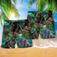 Angry Gorilla King Of Jungle Beach Shorts For Summer Vacation And Coastal Travel