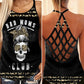 Gothic Skull Club Hollow Tank Top For Festival Nights And Vacation Wear