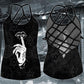 Gothic Skull Club Hollow Tank Top For Summer Events And Alternative Outfits