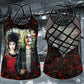 Gothic Skull Club Hollow Tank Top For Workout Classes And Weekend Wear