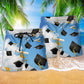 Graduation Peace Sky Beach Shorts Pattern Detail For Casual Outings And Distinctive Seasonal Style