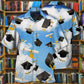 Blue Graduation Hawaiian Shirt With All Over Print For Tropical Getaways Outdoor Fun And Everyday Wear