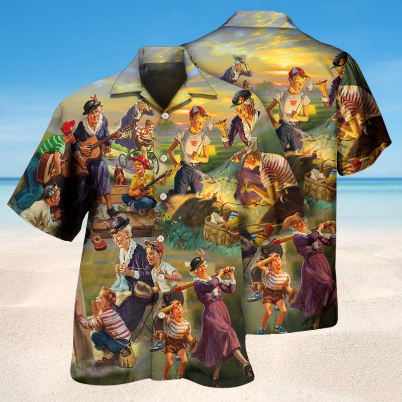 Grandma Knows Everything Hawaiian Shirt For Resort Getaways Outdoor Parties And Everyday Summer Wear