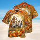 Grateful Thankful And Blessed Thanksgiving Hawaiian Shirt For Summer Vacation Beach Travel And Relaxed Casual Wear