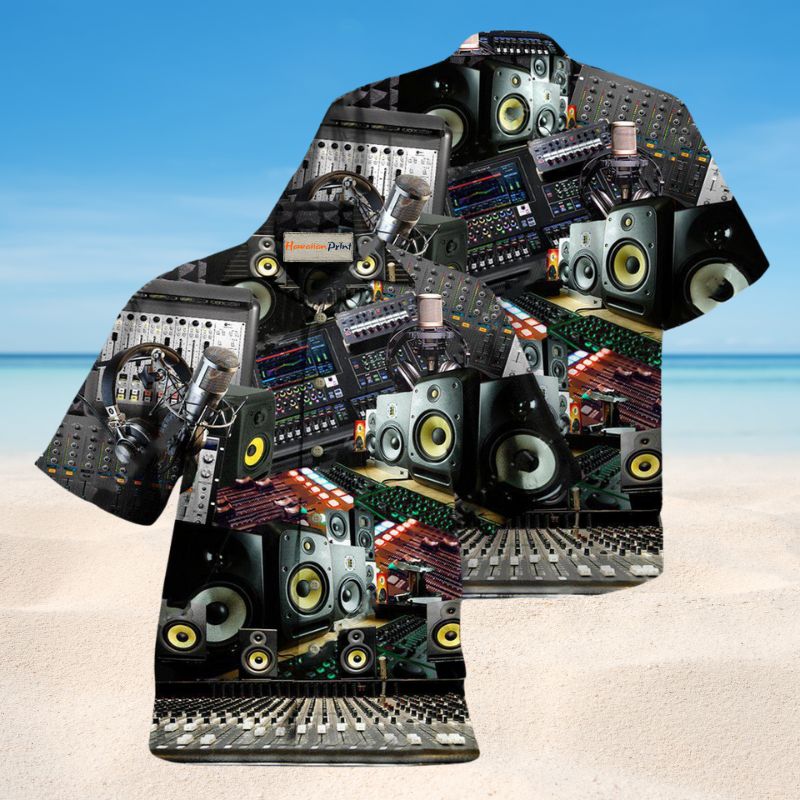Great Music From Great Studio Hawaiian Shirt For Coastal Vacations Live Music Fans And Everyday Wear
