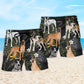 Great Dane Tropical Floral Leaf Beach Shorts Artwork View For Seaside Trips And Casual Style