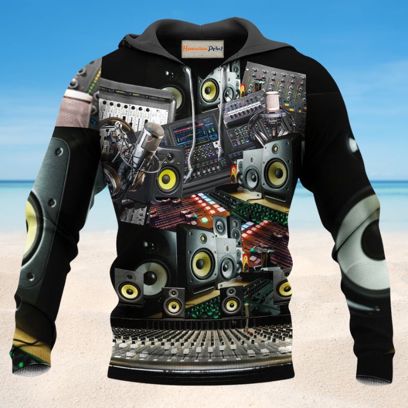 Great Music Studio Hoodie For Music Lovers Concert Outings Travel And Everyday Streetwear