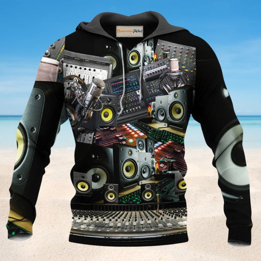 Great Music Studio Hoodie For Music Lovers Concert Outings Travel And Everyday Streetwear
