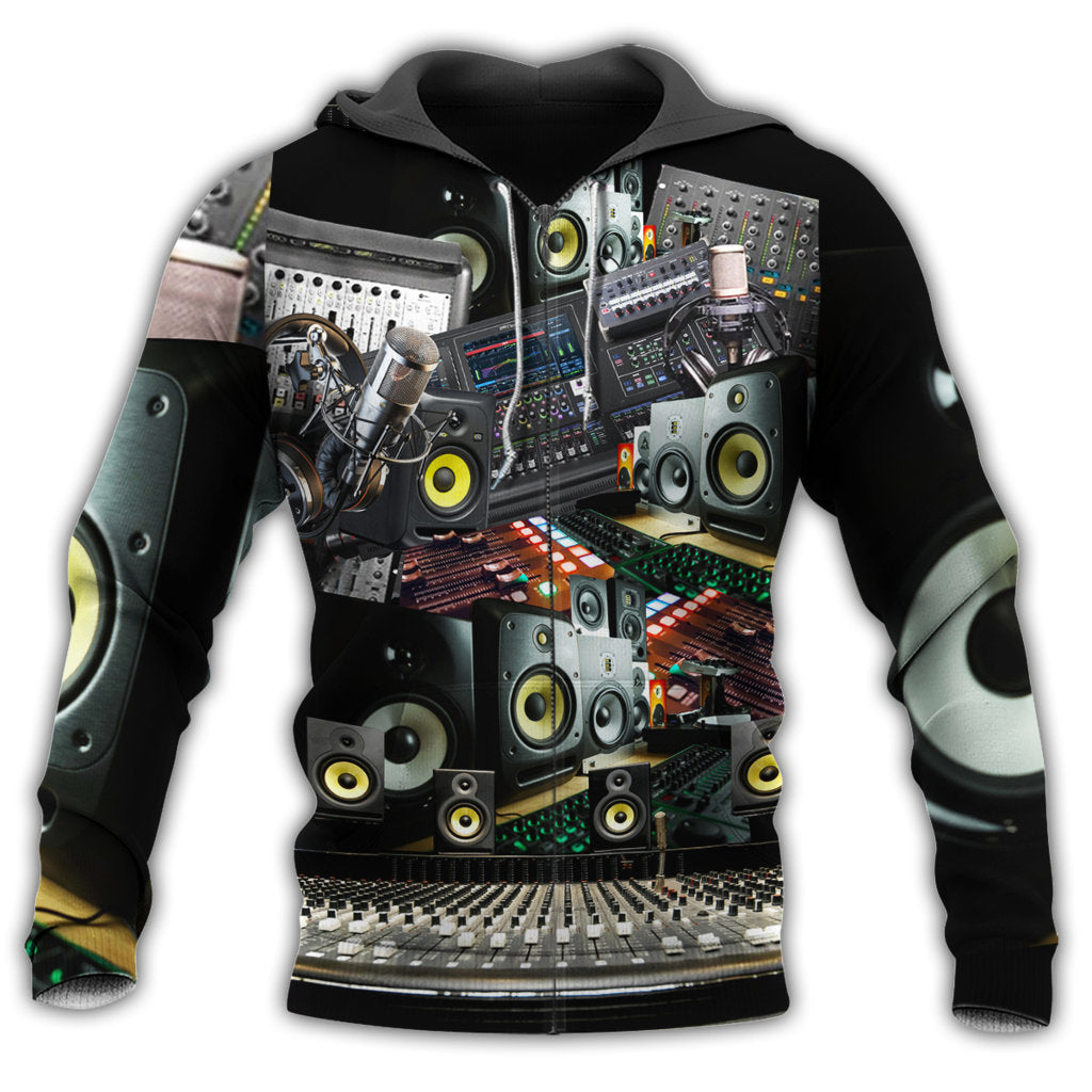 Great Music Studio Hoodie For Music Lovers Concert Outings Travel And Everyday Streetwear