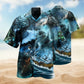 Greek Mythology Poseidon Inspired Hawaiian Shirt For Island Vacations, Resort Wear, And Relaxed Seasonal Style