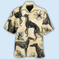 Floral Tropical Greyhound Hawaiian Shirt For Tropical Holidays, Resort Trips, And Relaxed Coastal Style
