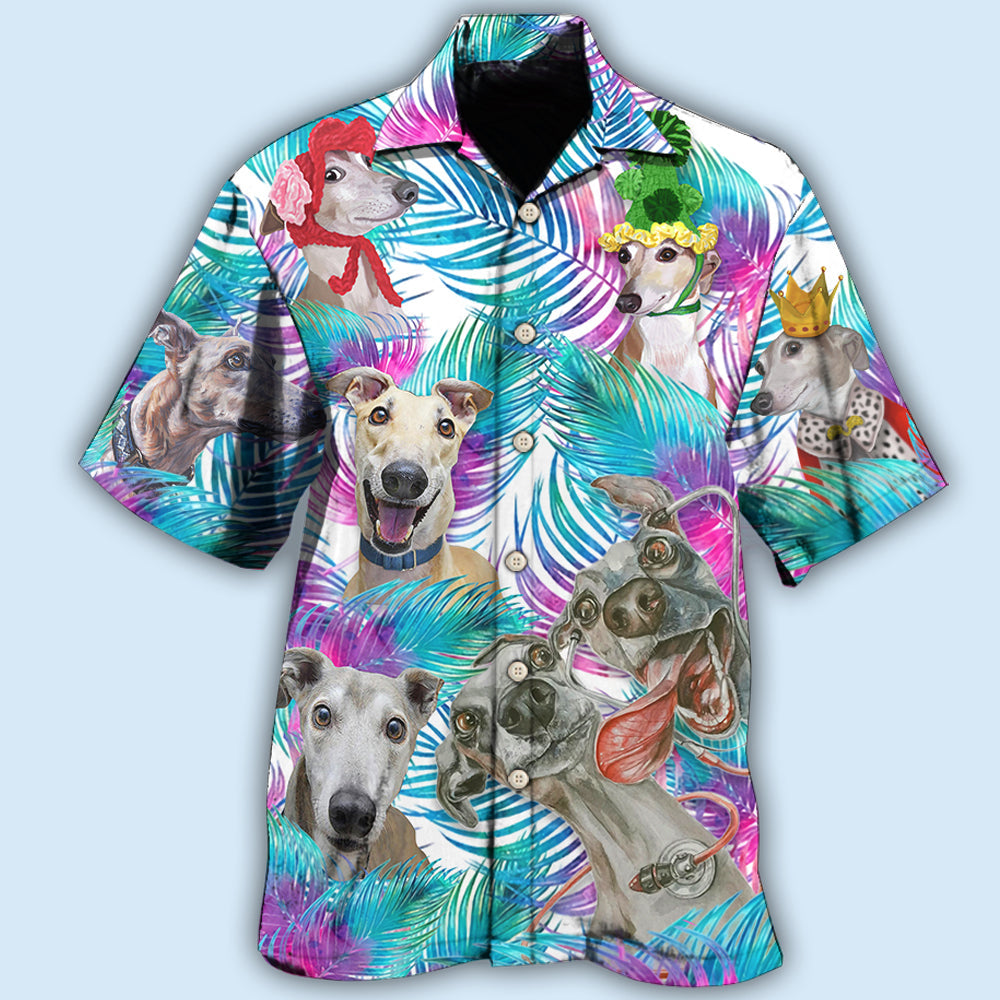 Tropical Greyhound Leaf Hawaiian Shirt Artwork View For Coastal Escapes And Resort Style