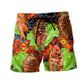 Grilled Fish BBQ Food Beach Shorts Design View For Poolside Relaxation And Holiday Trips