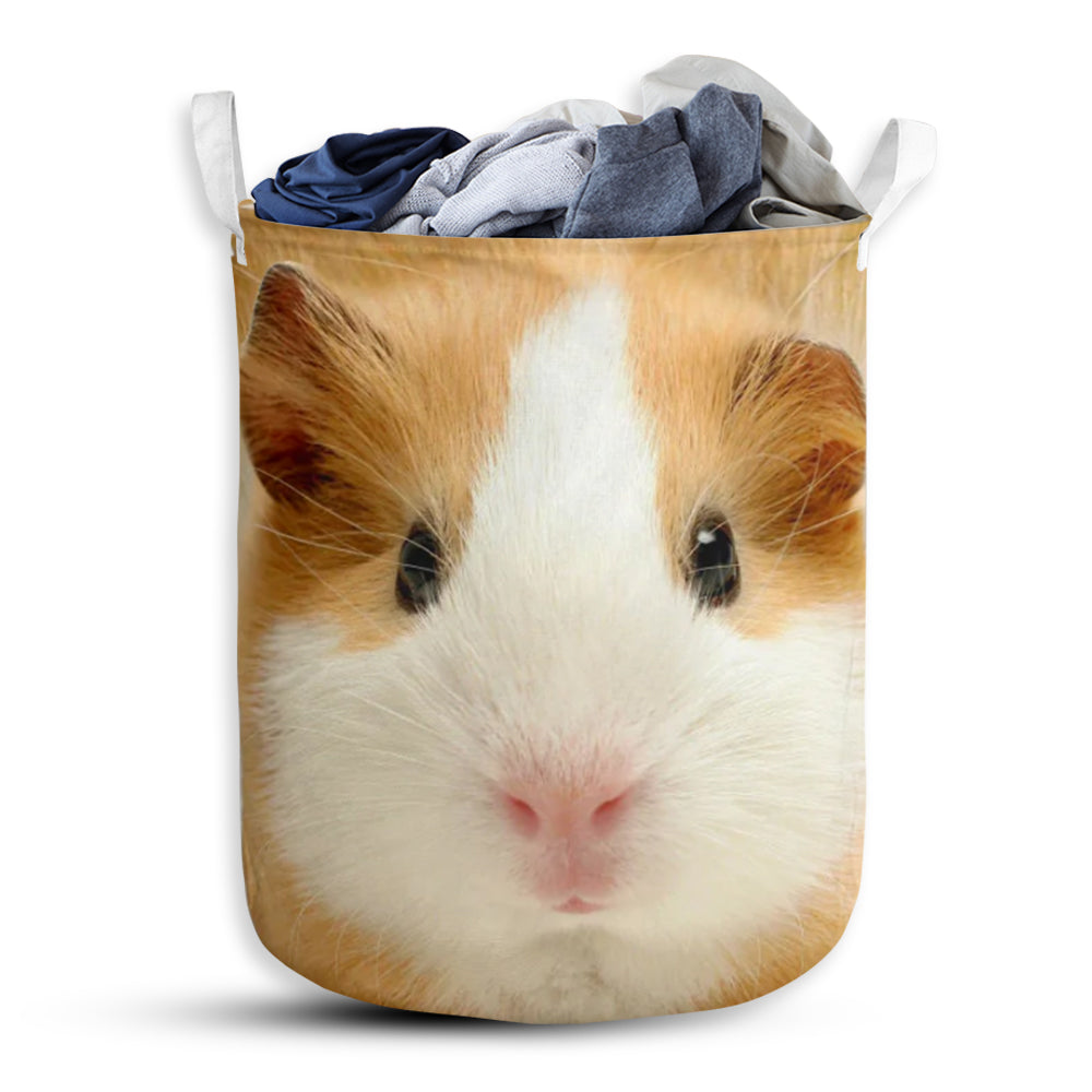 Guinea Pig Cute Face And Butt Laundry Basket For Room Home Organizer