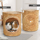 Guinea Pig Bamboo Wave Laundry Basket For Room Home Organizer