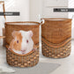 Guinea Pig Rattan Texture Laundry Basket For Room Home Organizer