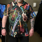 Vintage Guitar Music Hawaiian Shirt For Vacation Days And Relaxed Coastal Outings