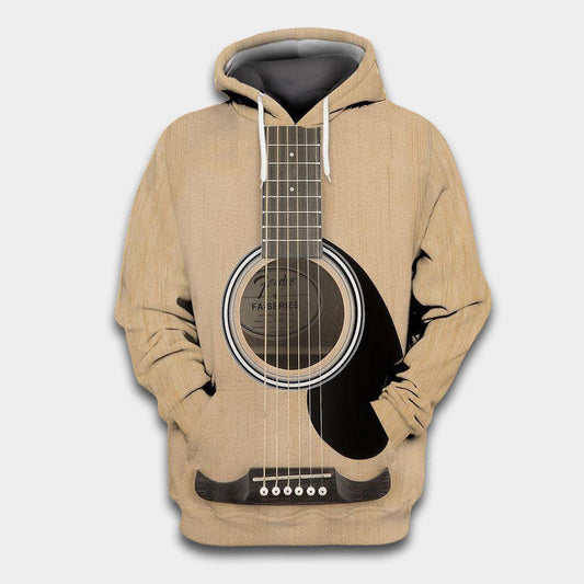 Guitar Loyal Companion Hoodie For Creative Performers Daily Wear And Meaningful Gifting