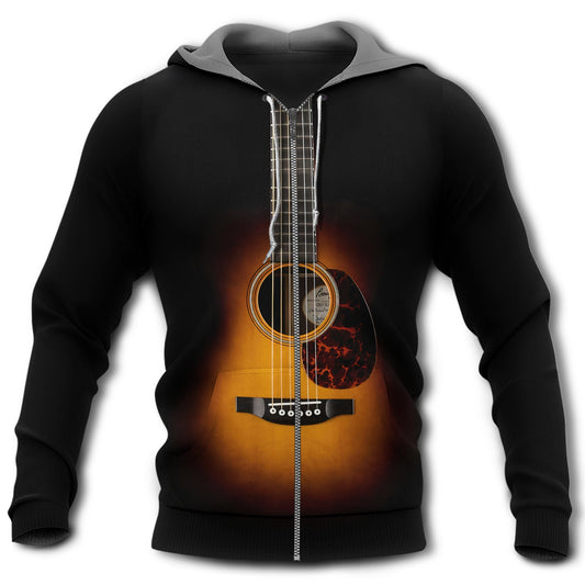 Black Guitar Hoodie For Musicians Weekend Travel And Thoughtful Gift Giving