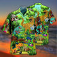Galaxy Guitar And Dinosaur Hawaiian Shirt With All Over Print For Coastal Adventures Summer Events And Everyday Comfort